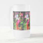 rode zeemeermin matglas bierpul (Voorkant links)