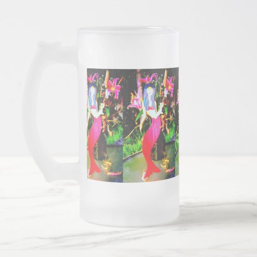 rode zeemeermin matglas bierpul (Links)