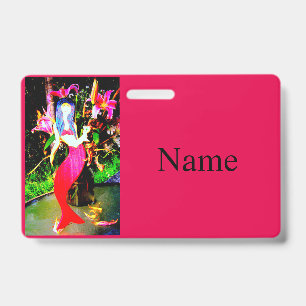 Rode zeemeermin met Thunder_Cove Badge
