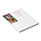 rode zeemeermin notitieblok (Schuin)