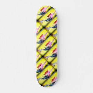 rode zeemeermin skateboard