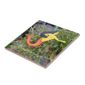 rode zeemeermin tegeltje (Zijkant)