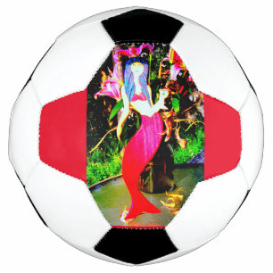 rode zeemeermin voetbal
