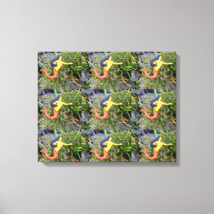 rode zeemeerminnaars canvas afdruk