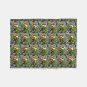 rode zeemeerminnaars fleece deken (Voorkant (Horizontaal))