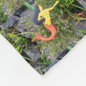 rode zeemeerminnaars fleece deken (Hoek)