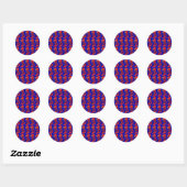 rode zeemeerstoksticker ronde sticker (Vel)