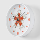 Rode zeester wandklok (Hoek)