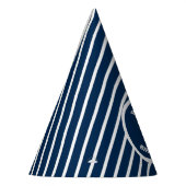 Rode zeilboot Nautical Birthday Feesthoedjes (Links)