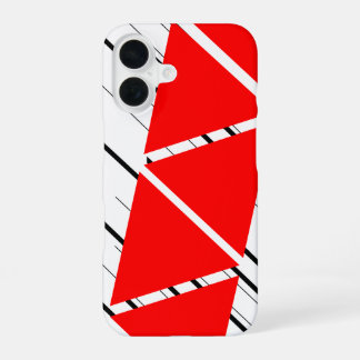 Rode Zig Zag Patroon iPhone Hoesje iPhone 16 Hoesje