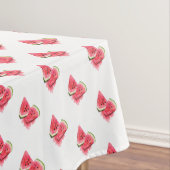 Rode zoete juicy Watermeloen, gebrand - vers - Tafelkleed (Voorbeeld)