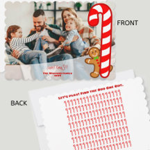 Rode zoete Kerst Gingerbread-Candy Cane-Odd One Ou