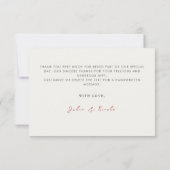 Rode zoete wilde aardbeien bloemen bruiloft (Achterkant)