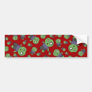 Rode zombies bumpersticker