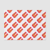 Rode Zomer Strand Party Teenslippers Gift Tissue Tissuepapier (Voorkant)