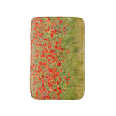 rode zomerbloem badmat (Voorkant Verticaal)