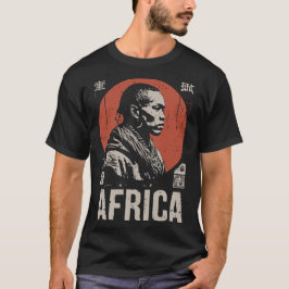 Rode zon Afrikaanse portret | Cultureel erfgoed ku T-shirt