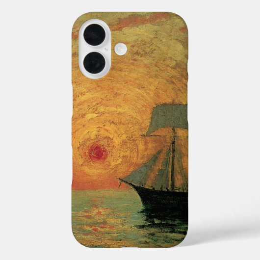 Rode Zon door Maxime Maufra, Vintage Impressionism Case-Mate iPhone Case (Achterkant)
