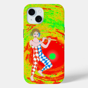 Rode zon en een nar kunst