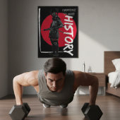  rode zon - japans kunst samurai warrior canvas afdruk