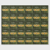 Rode Zonneschijf Trouw Inpakpapier Groen (Vlak)