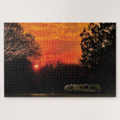 Rode zonsondergang puzzel RV 24 Legpuzzel (Horizontaal)