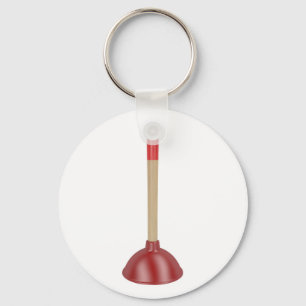 Rode zuiger sleutelhanger