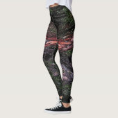 Rode zwarte boomschors leggings (Links)