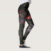 Rode zwarte boomschors leggings (Rechts)