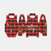 Rode zwarte buffel gespeeld met lichten bedankdoosjes (Uitgevouwen)