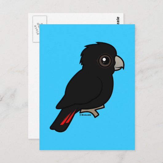 Rode zwarte cocaïne briefkaart (Voorkant / Achterkant)