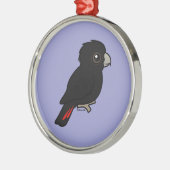 Rode zwarte cocaïne metalen ornament (Links)