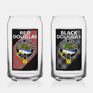 RODE & ZWARTE DOUGLAS Drankglazen Blikvorm Glas