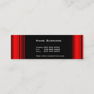 Rode Zwarte Dunne Visitekaartje 4