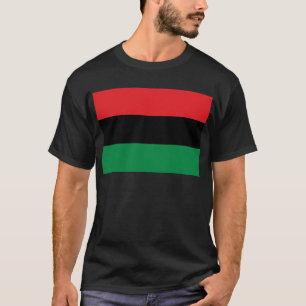 Rode Zwarte en Groene Pan-African vlag UNIA T-shirt
