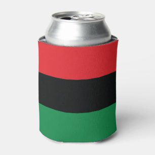 Rode, zwarte en groene vlag blikjeskoeler