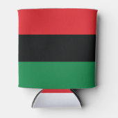 Rode, zwarte en groene vlag blikjeskoeler (Voorkant)