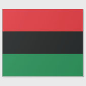 Rode, zwarte en groene vlag cadeaupapier (Vlak)