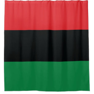 Rode, zwarte en groene vlag douchegordijn