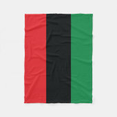Rode, zwarte en groene vlag fleece deken (Voorkant)