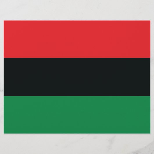 Rode, zwarte en groene vlag flyer (Voorkant)