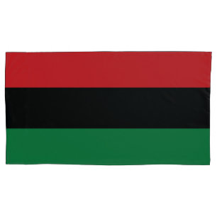 Rode, zwarte en groene vlag kussensloop