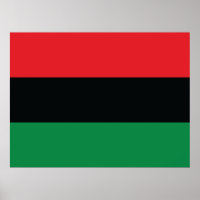 Rode, zwarte en groene vlag