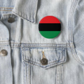 Rode, zwarte en groene vlag ronde button 5,7 cm (In situ)