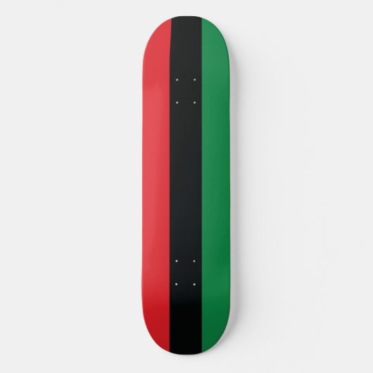 Rode, zwarte en groene vlag skateboard (Voorkant)