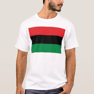 Rode zwarte en groene vlag t-shirt