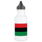 Rode, zwarte en groene vlag waterfles (Links)