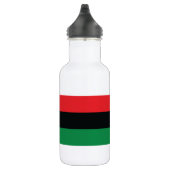 Rode, zwarte en groene vlag waterfles (Rechts)