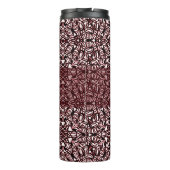 Rode, zwarte en witte harten thermosbeker (Achterkant)