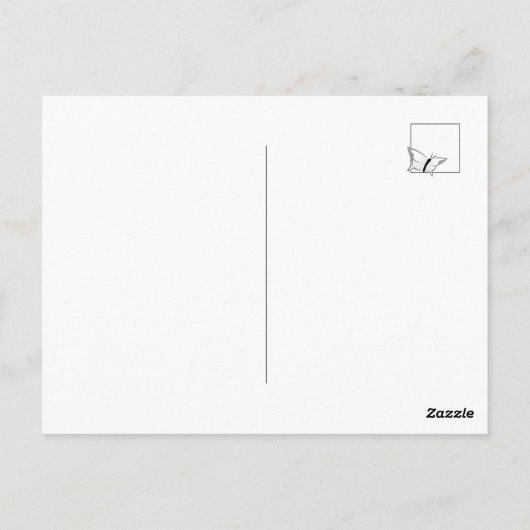 Rode Zwarte En Witte Kersenbloesems Dank U Briefkaart (Achterkant)